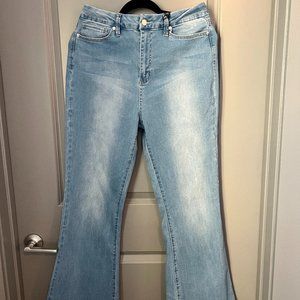 NEW! Curvy Flare Blue Jeans